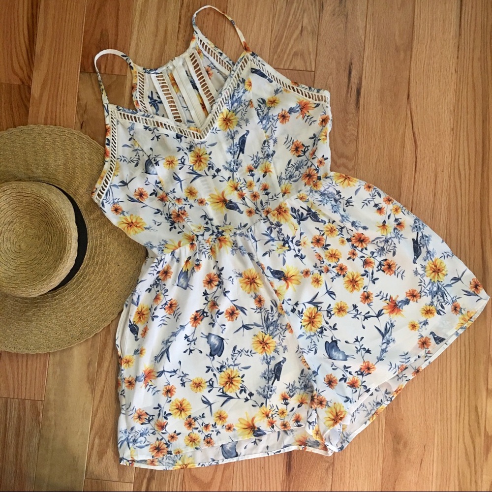 Floral Romper Sienna Sky